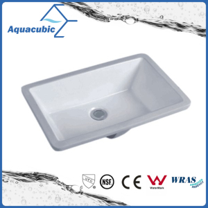 Bathroom Undermount Square Lavatory Ceramic Basin (AB016)